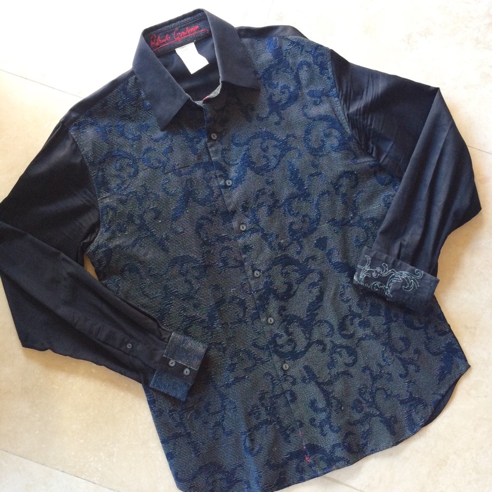 Robert Graham Button Up Dress Shirt Size Large